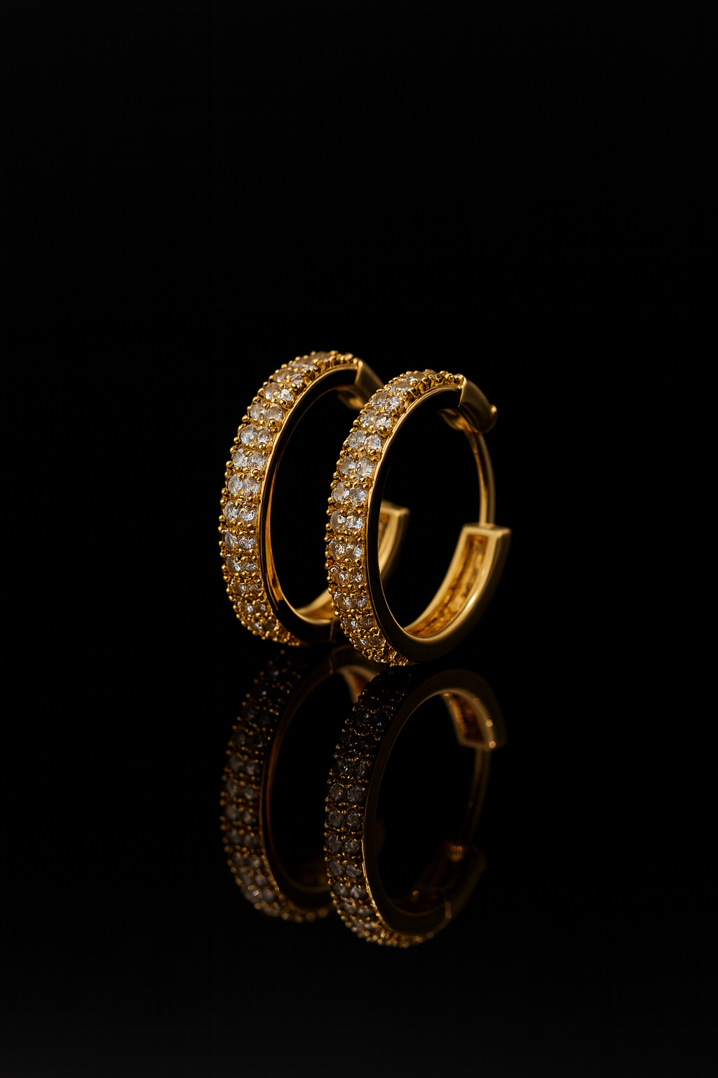 Zircon Hoop Earrings