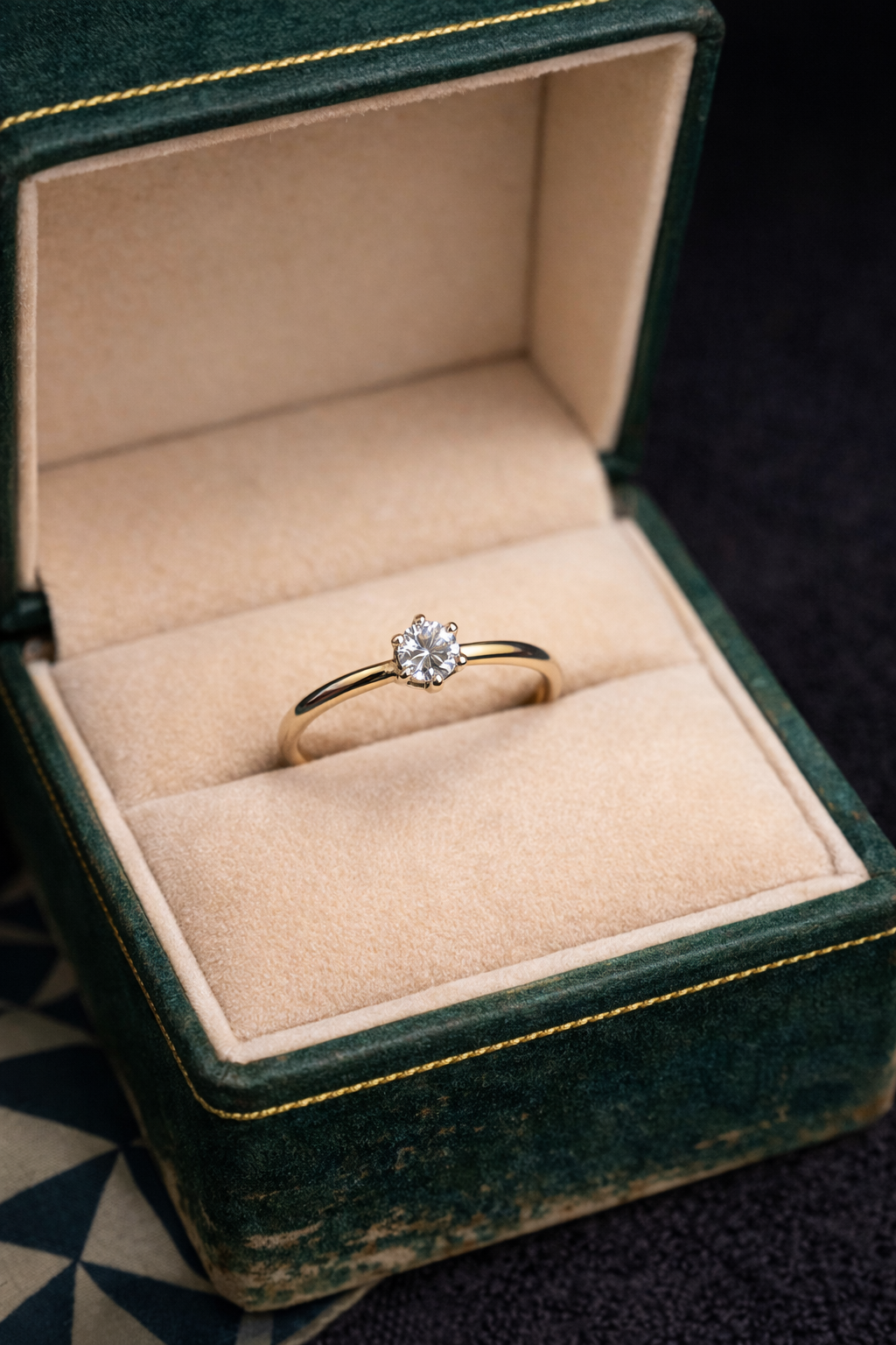 Minimalist Solitaire Promise Ring