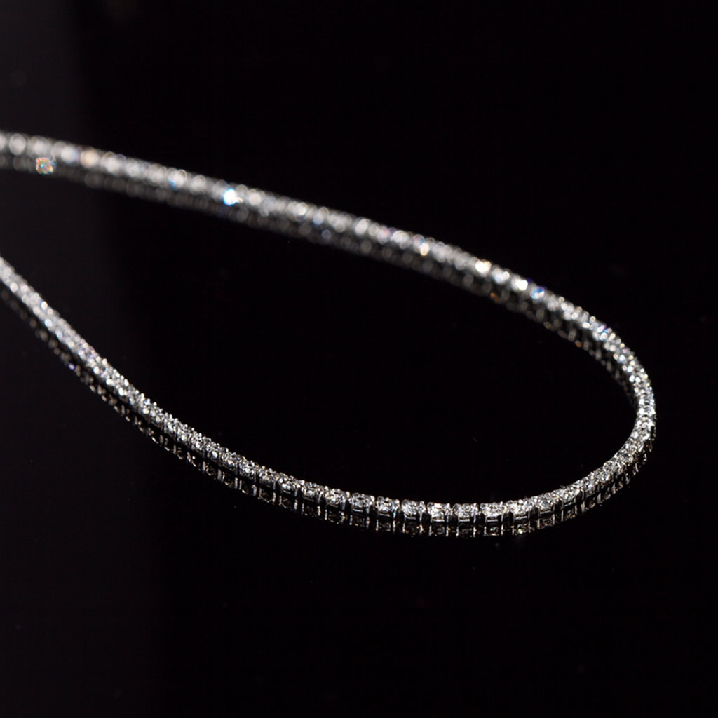 Radiant Silver Sparkle Chain-Ruvanya