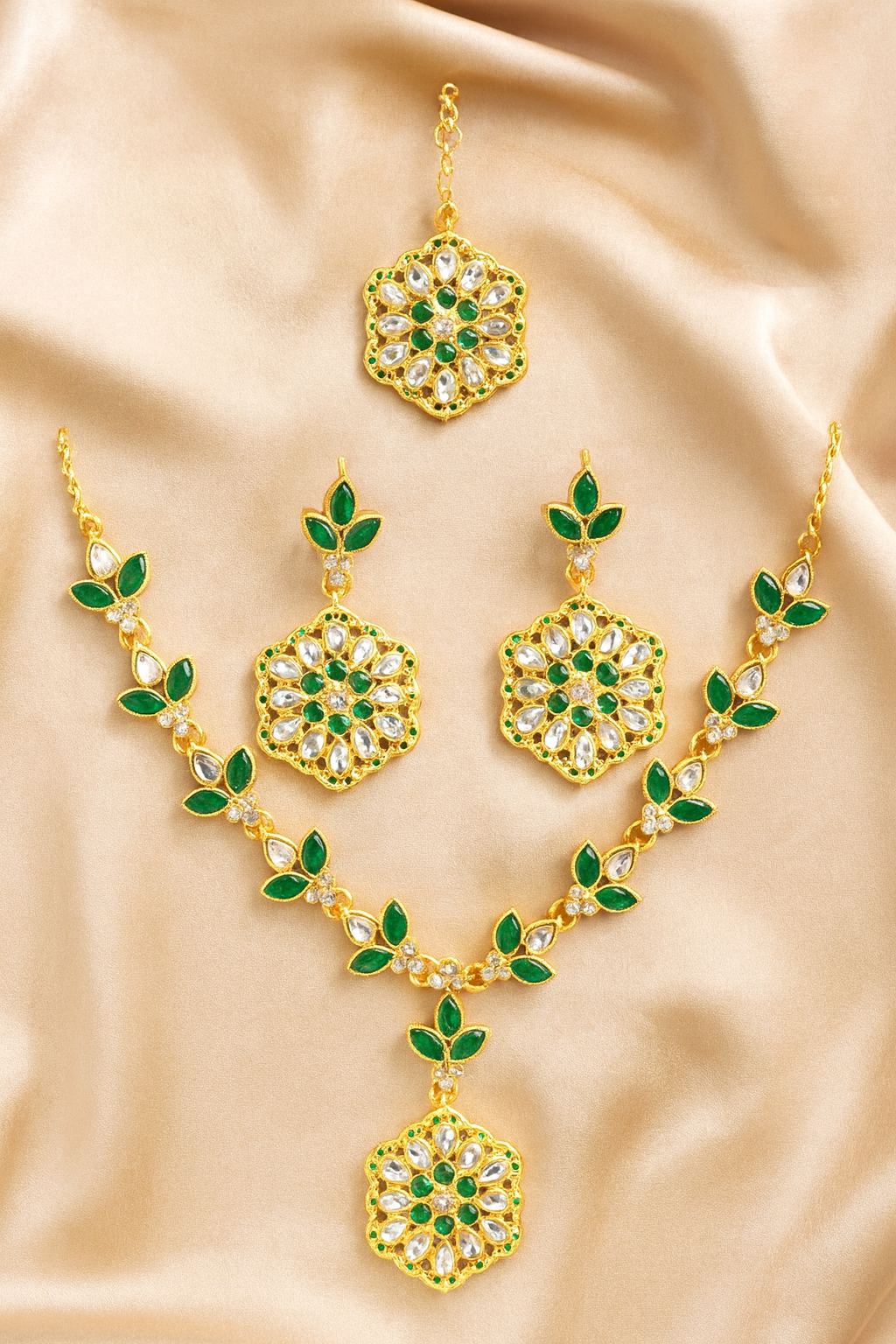 Traditional Indian Bridal Necklace Set-Ruvanya