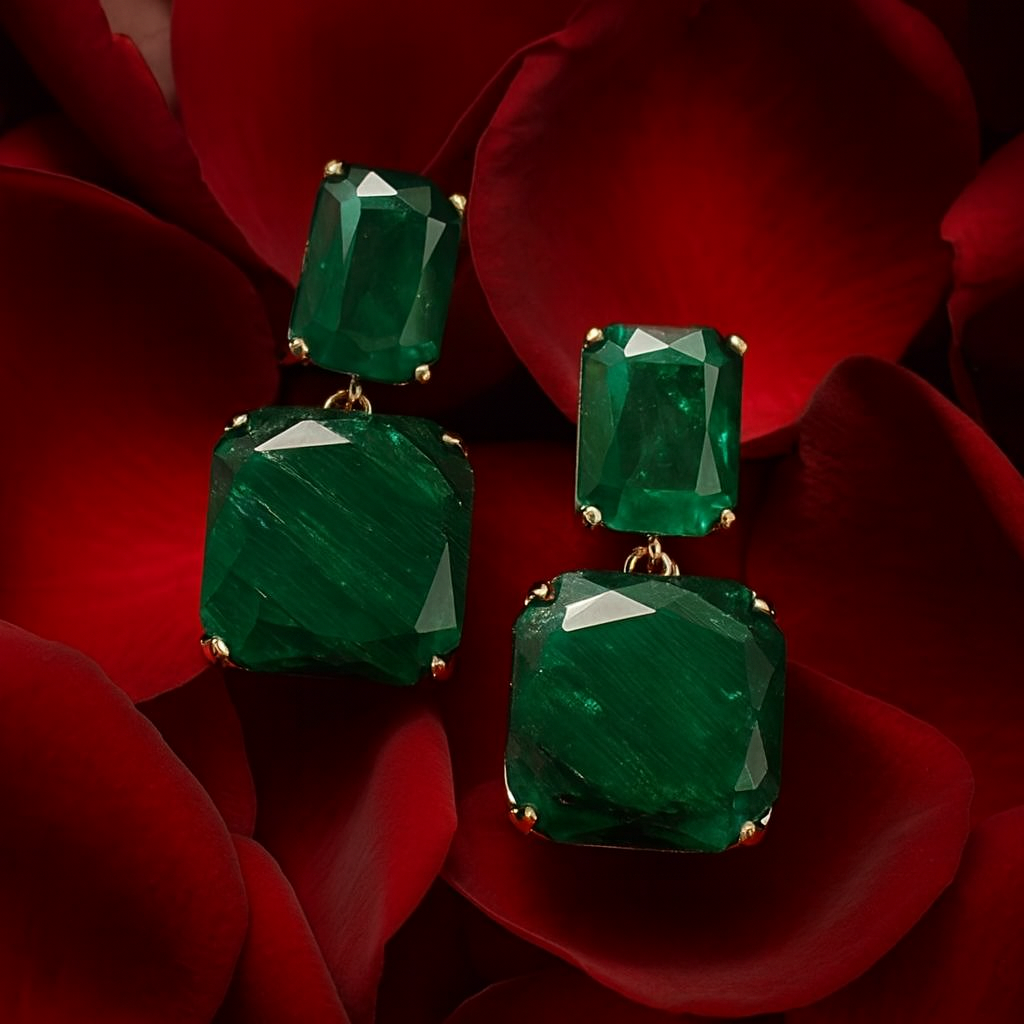 Emerald-Cut Earrings