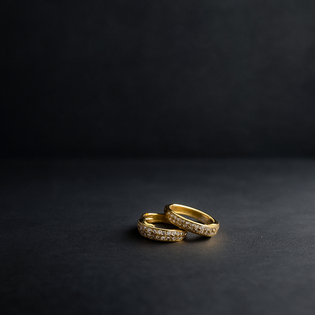 Zircon Hoop Earrings