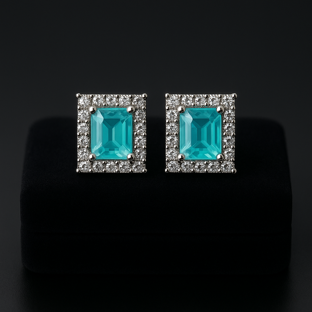 Emerald Crystal Earrings