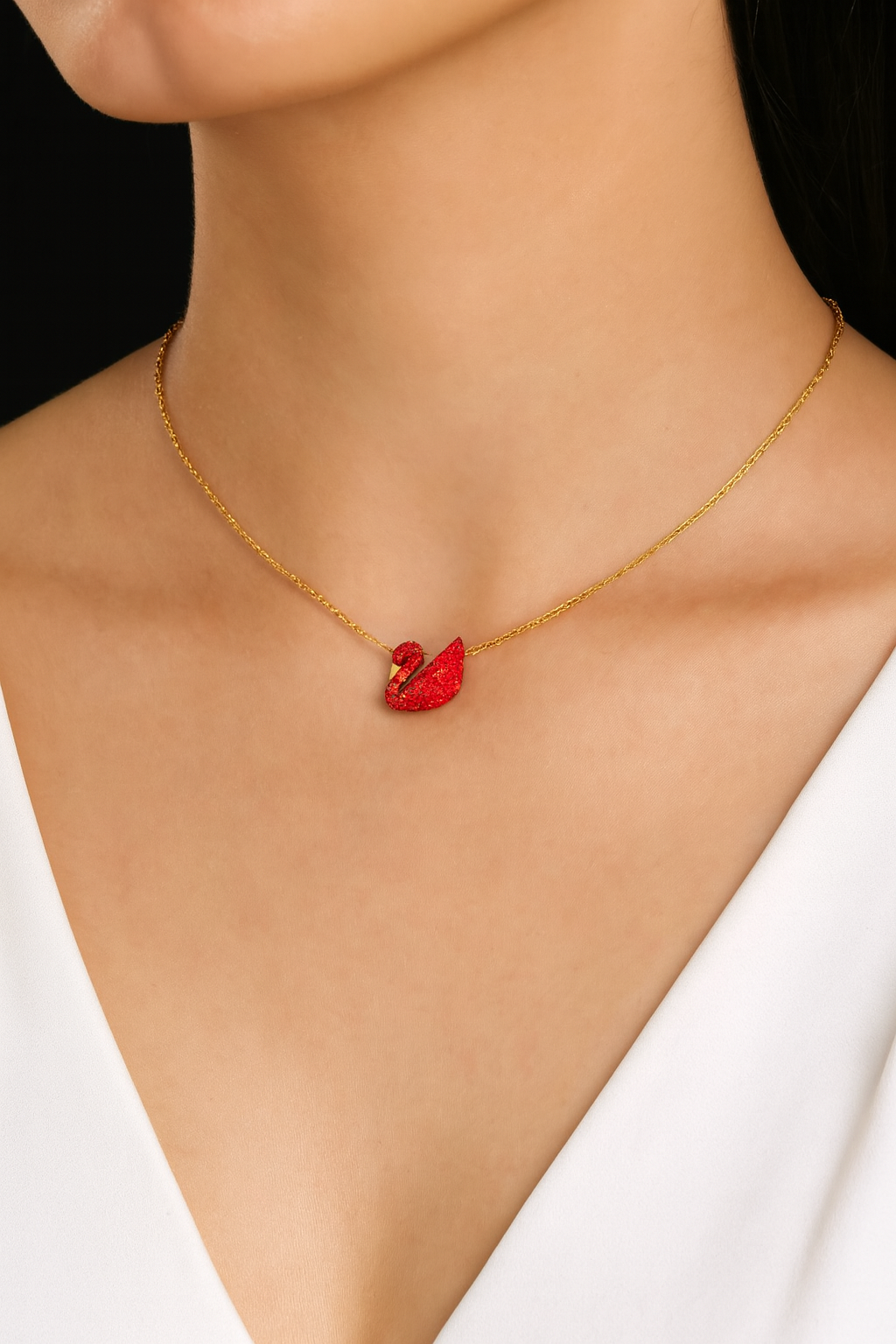 Grace Swan Necklace-Ruvanya