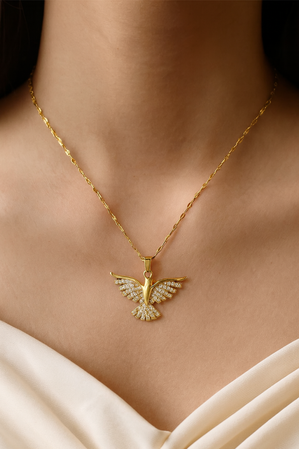 Wings of Glory Pendant Necklace-Ruvanya