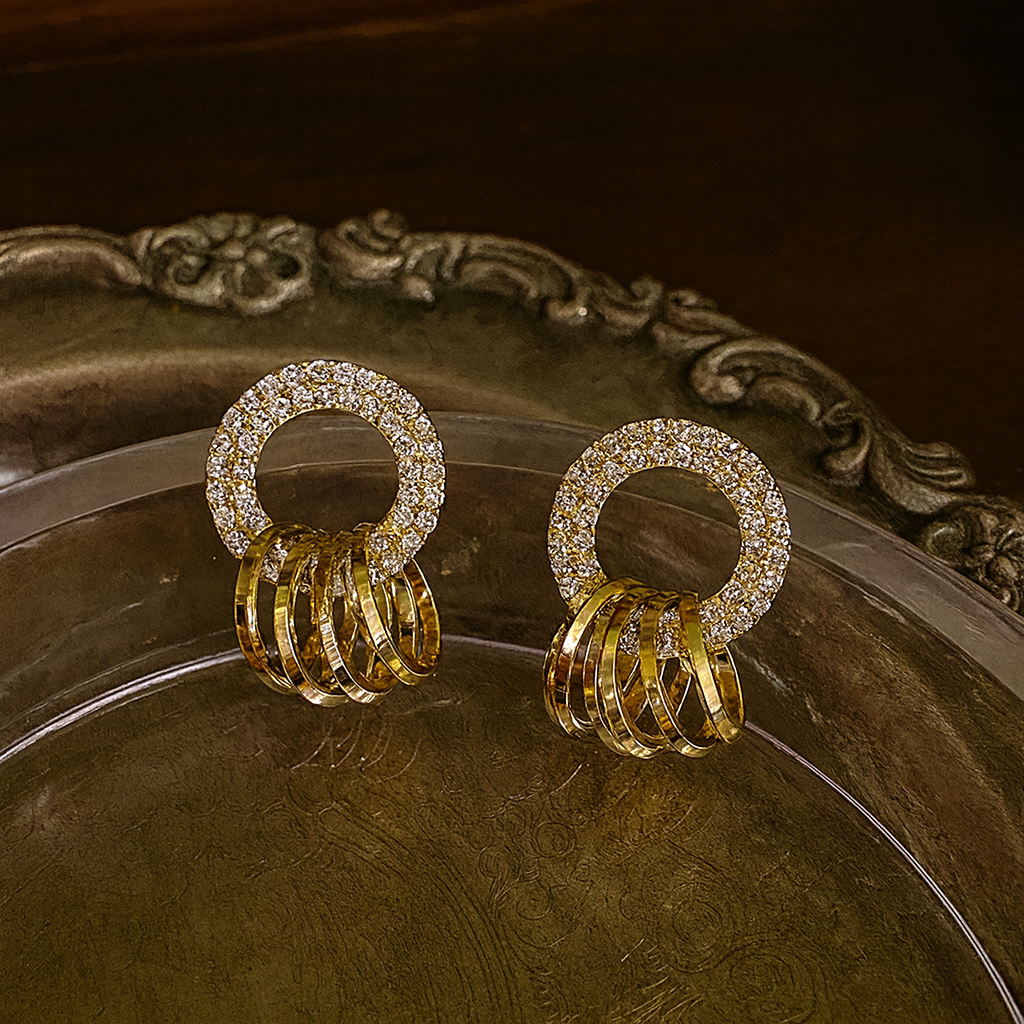 Circle Drop Earrings