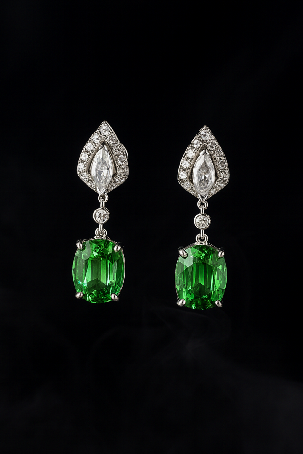 Cushion Gemstone Earring