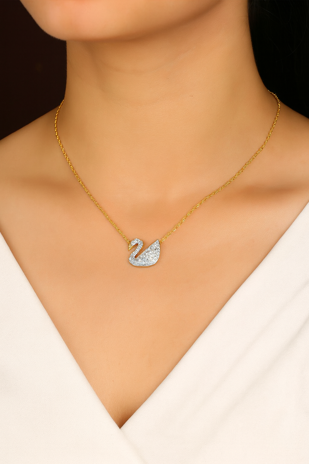 Grace Swan Necklace-Ruvanya