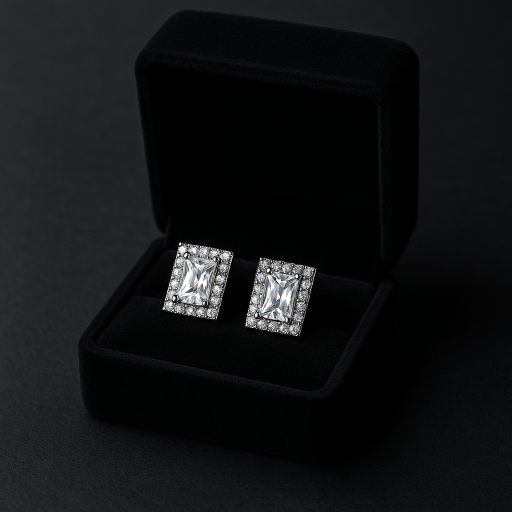 Emerald Crystal Earrings