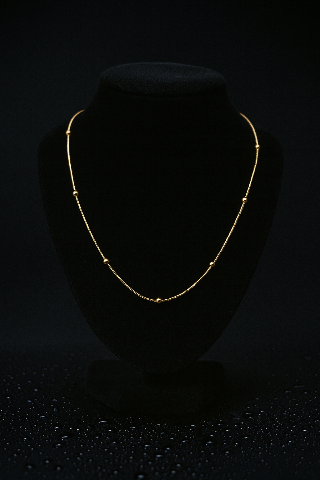 Modern Gold And Silver Bead Necklace