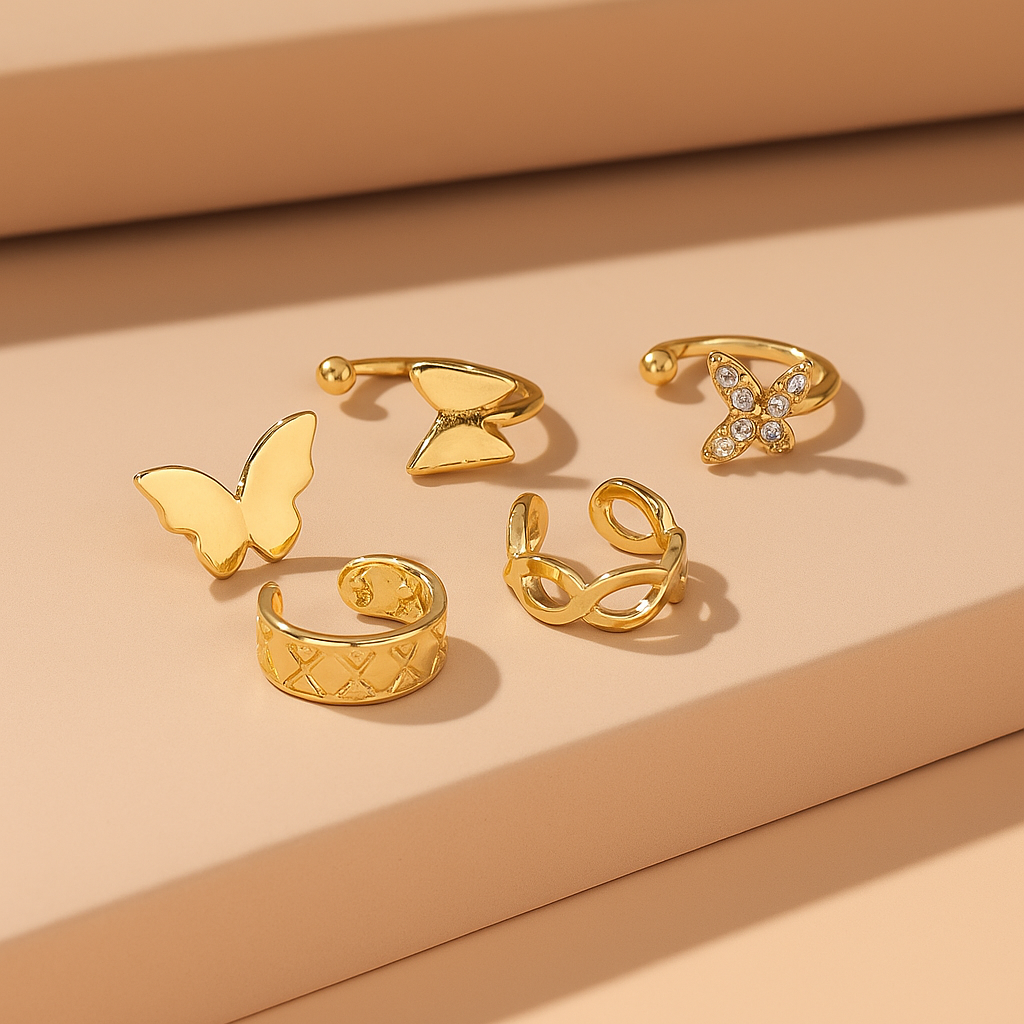 Butterflies Ear Cuffs Set