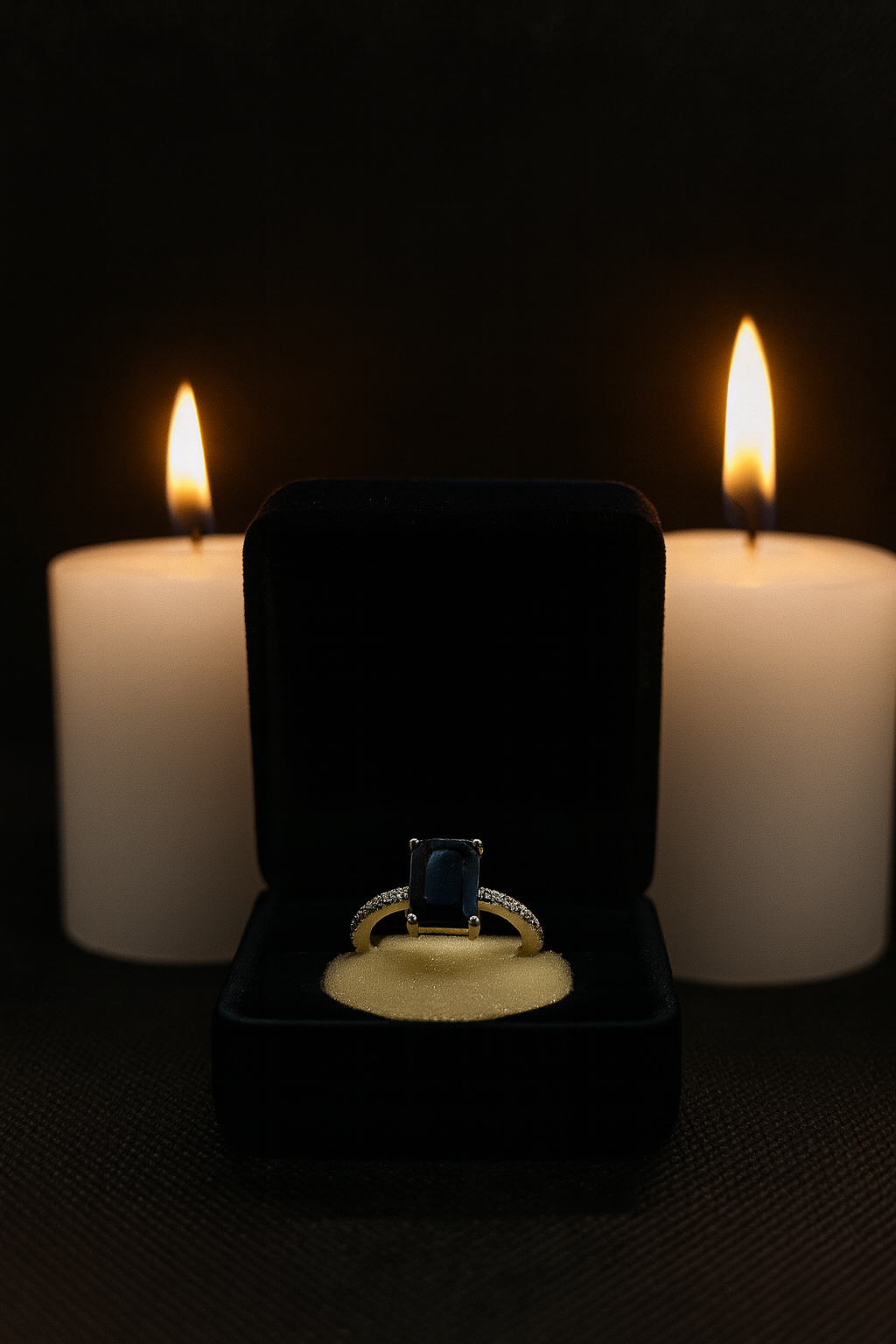 Emerald-Cut Sapphire Solitaire Ring