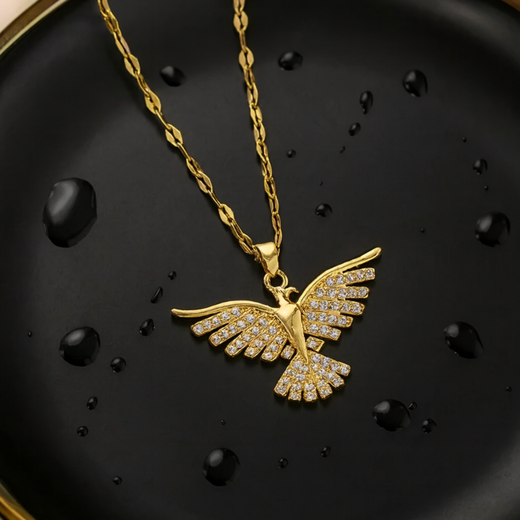Wings of Glory Pendant Necklace-Ruvanya