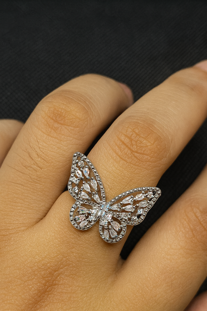 Ethereal Butterfly Diamond Ring