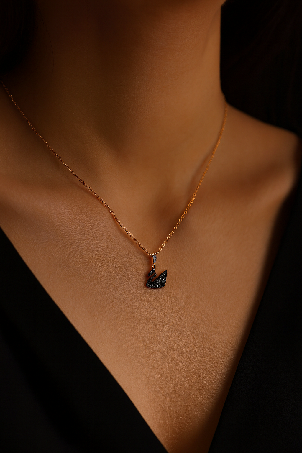 Grace Swan Necklace-Ruvanya