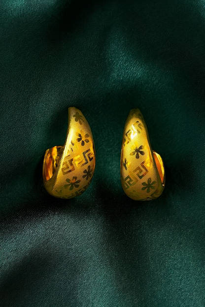 Geometric Gold Earrings