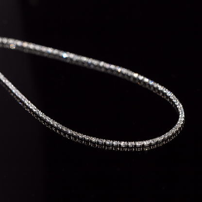 Radiant Silver Sparkle Chain-Ruvanya