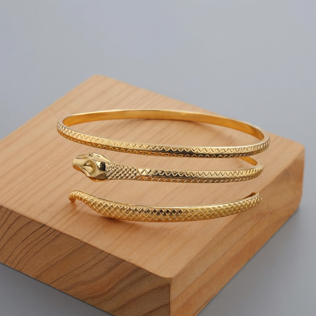 Sleek Serpent Bangle