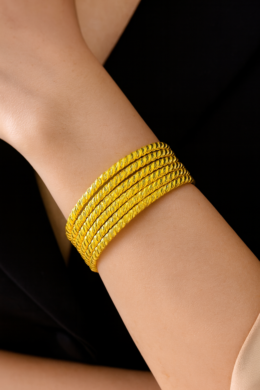 Classic Rope Twist Bangles