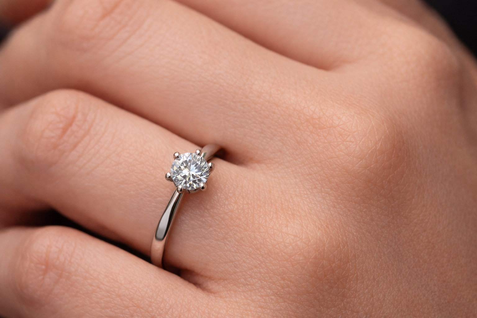 Aurora Classic Solitaire Ring