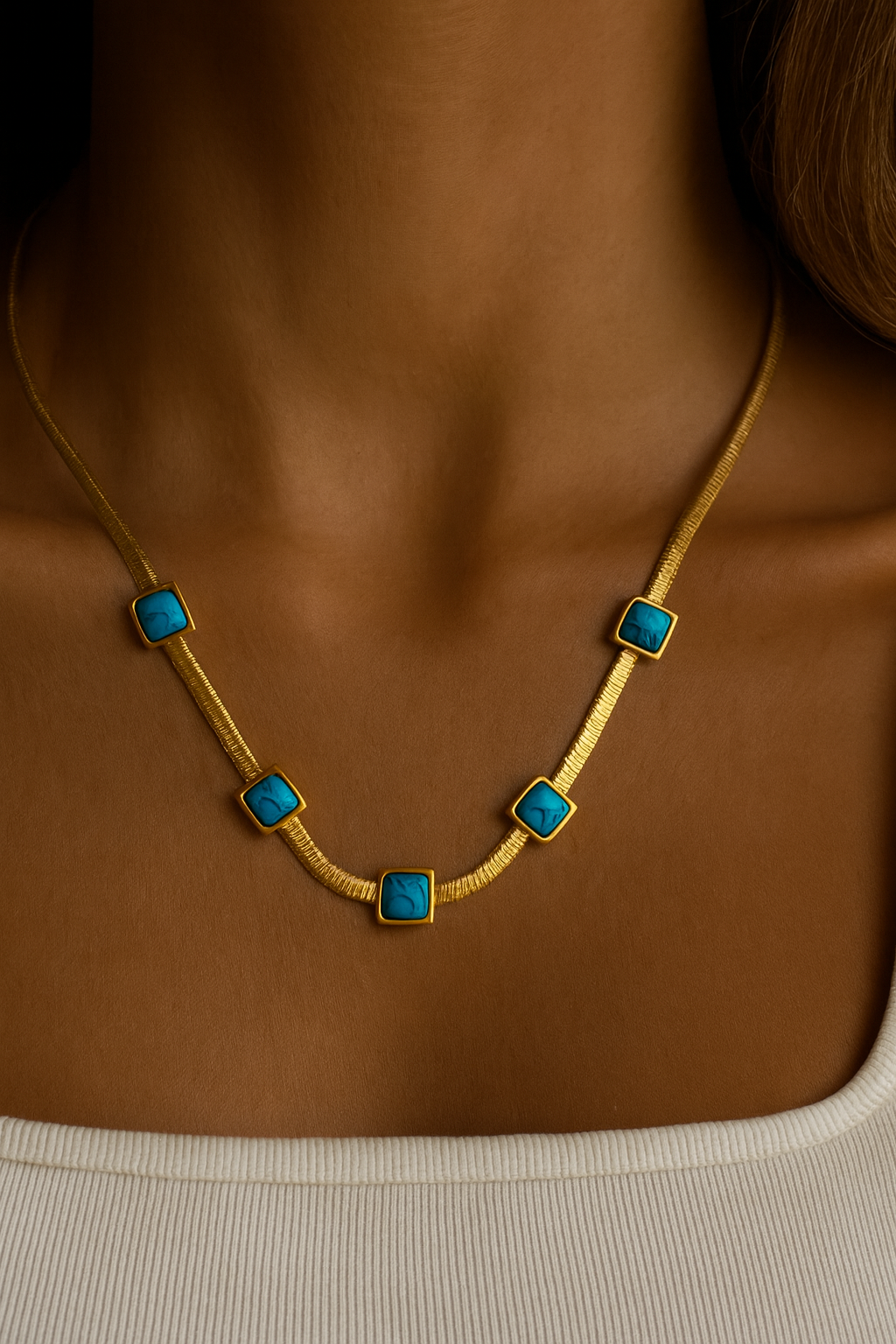 Turquoise Serenity Necklace-Ruvanya