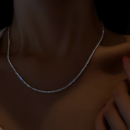 Radiant Silver Sparkle Chain-Ruvanya