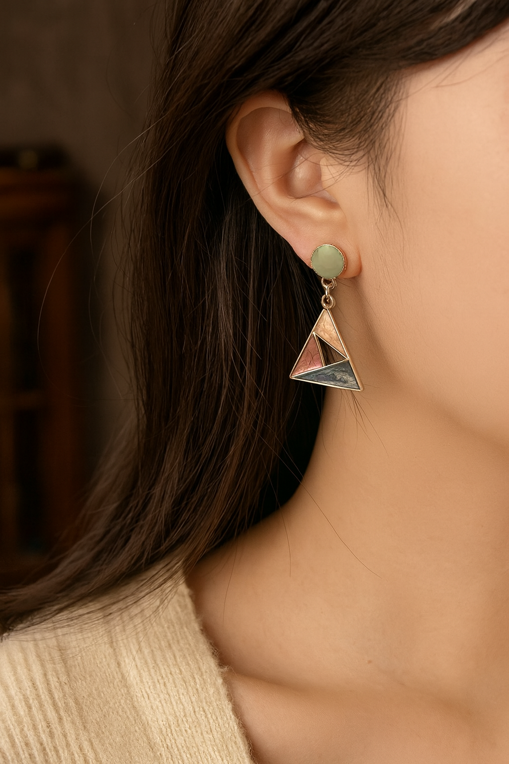 Triangle Drops Earrings