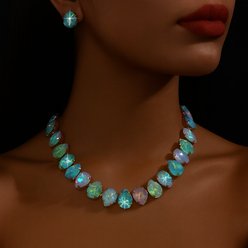 Riviera Necklace Set-Ruvanya