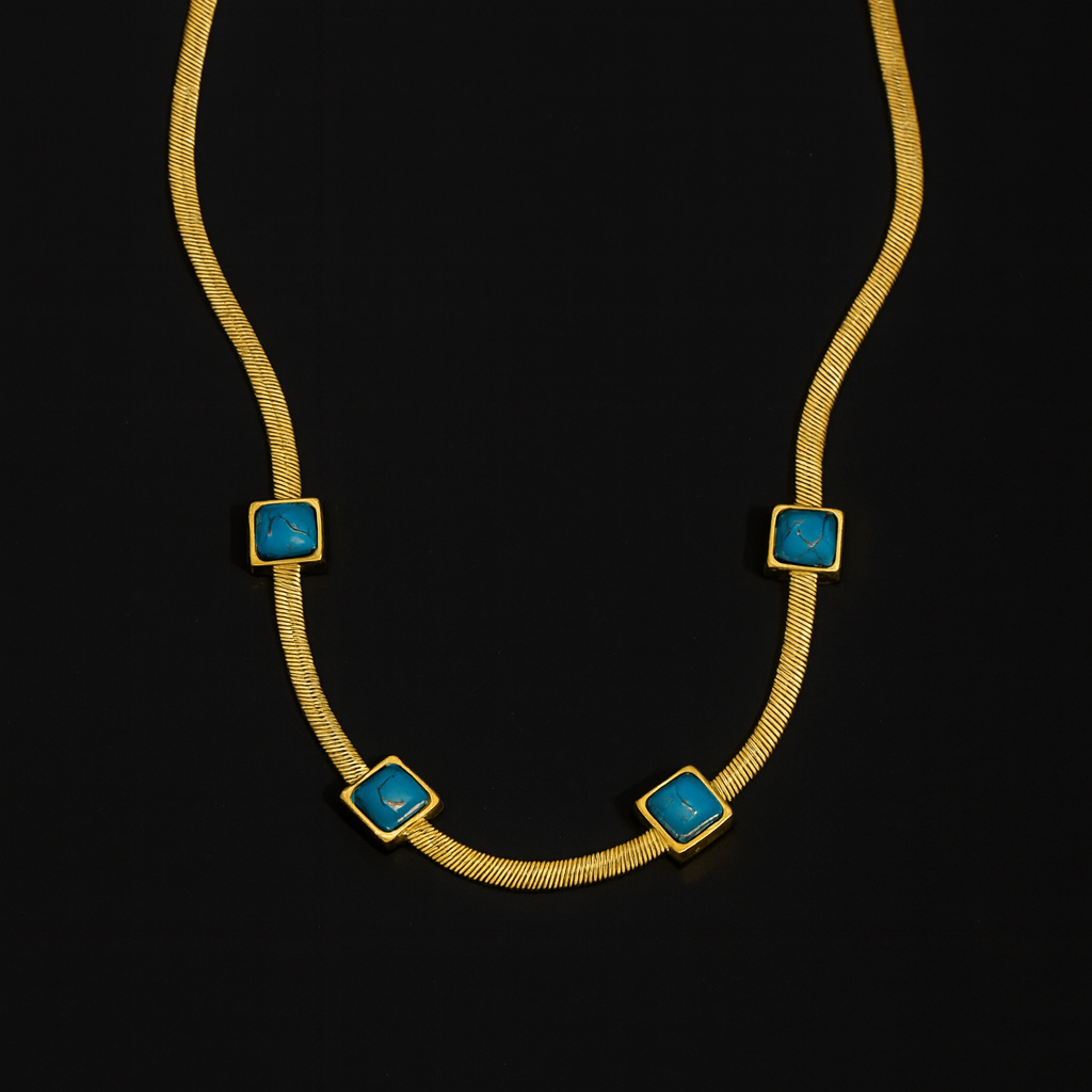 Turquoise Serenity Necklace-Ruvanya