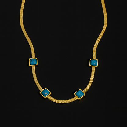 Turquoise Serenity Necklace-Ruvanya
