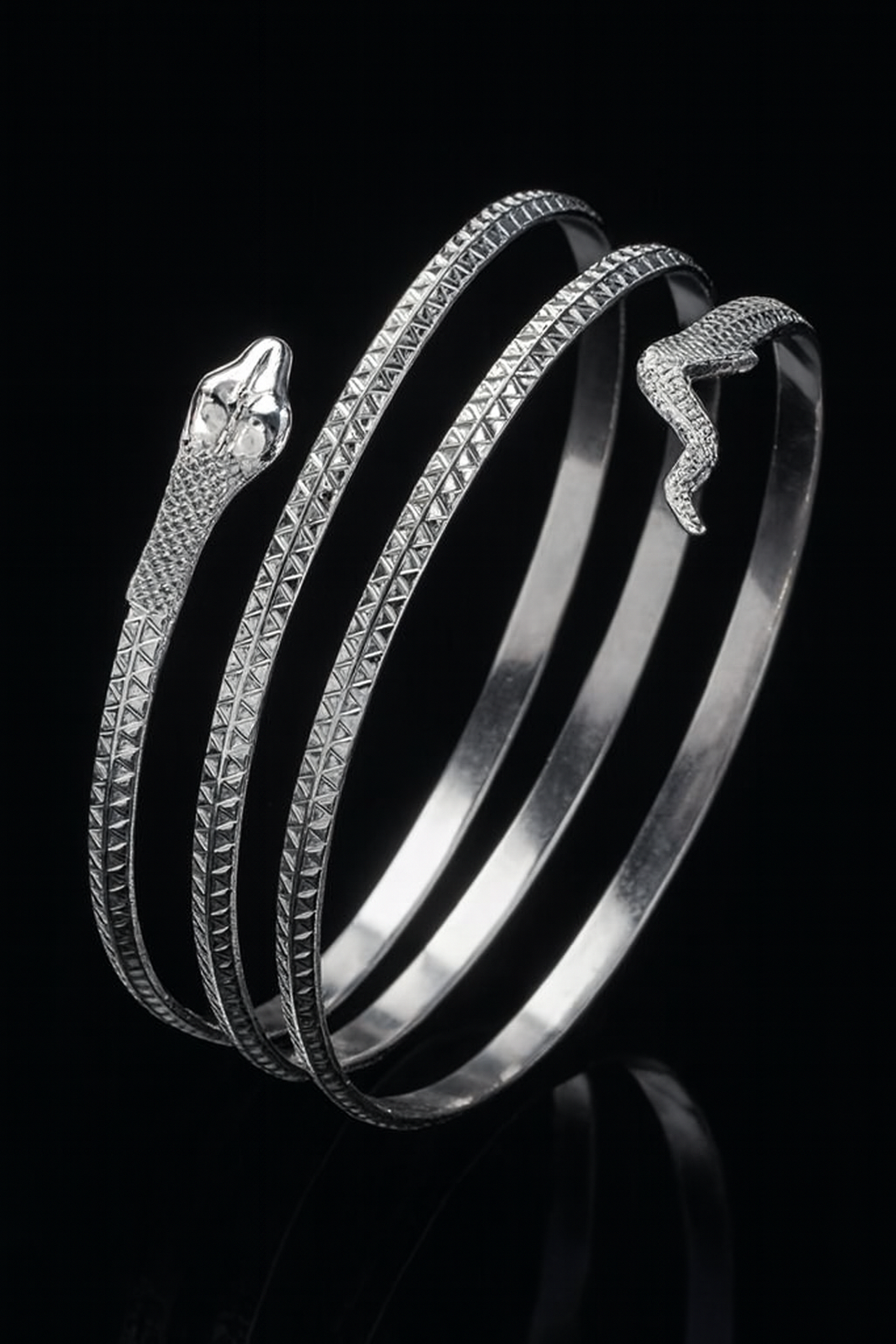 Sleek Serpent Bangle
