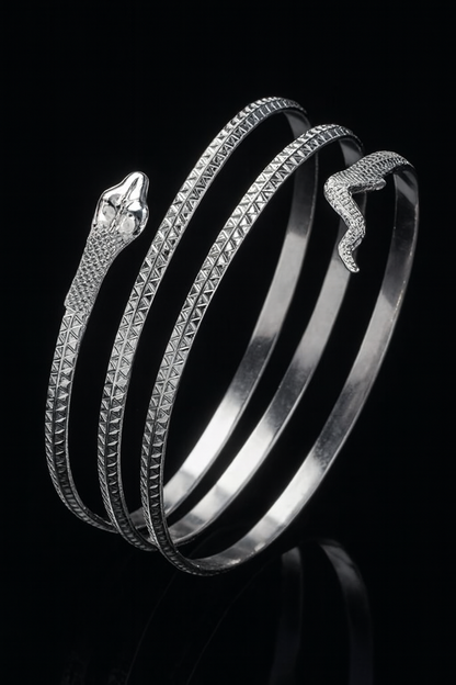 Sleek Serpent Bangle