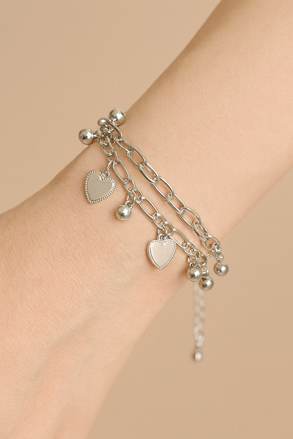 Silver Heart Bracelet 