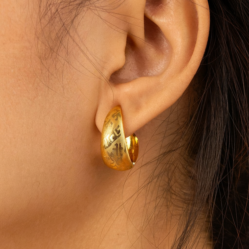 Geometric Gold Earrings