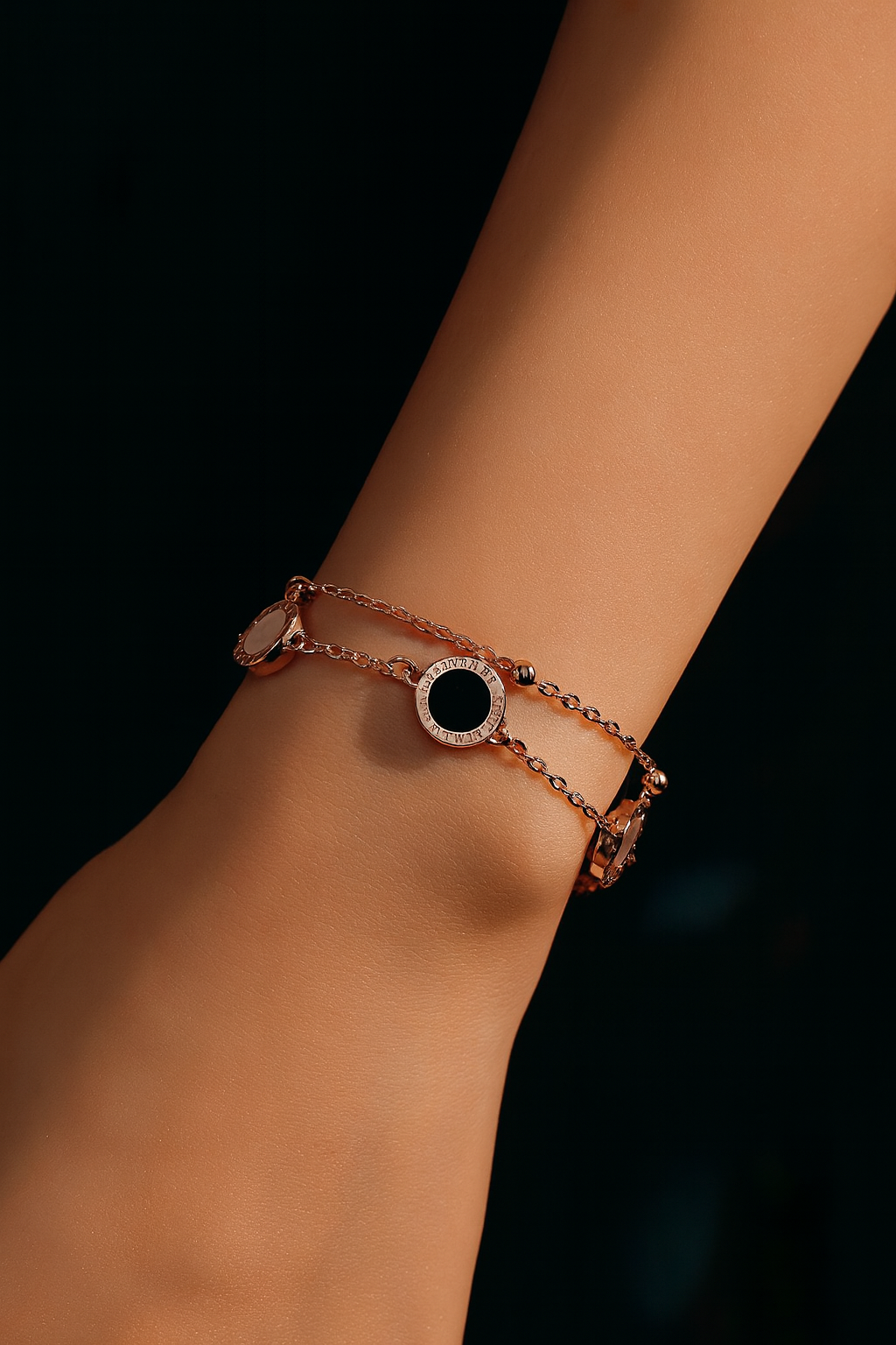 Black Enamel  Bracelet