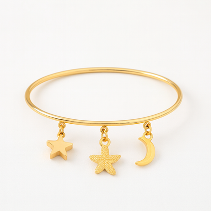 Celestial Gold Bangle