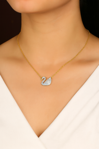 Grace Swan Necklace-Ruvanya