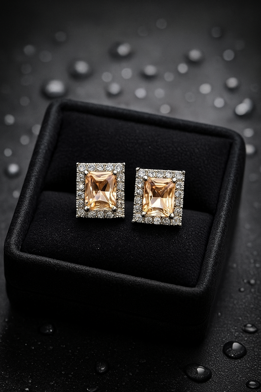 Emerald Crystal Earrings