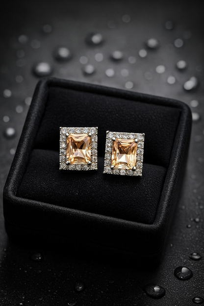 Emerald Crystal Earrings