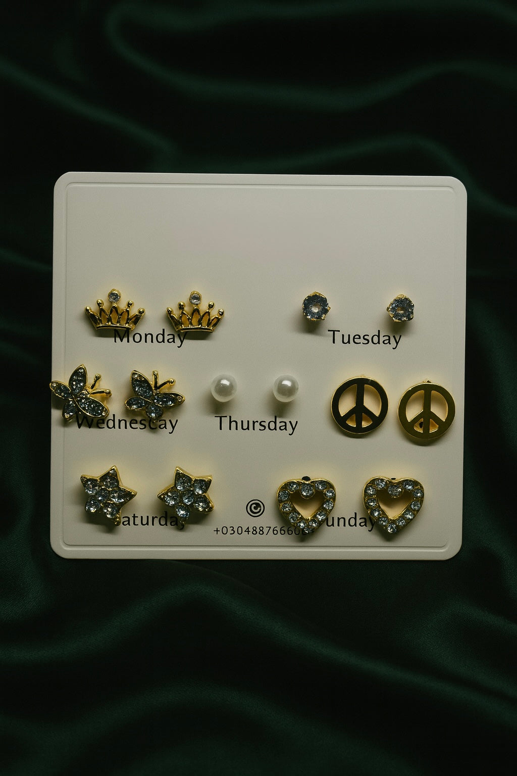 Weekly Stud Earrings