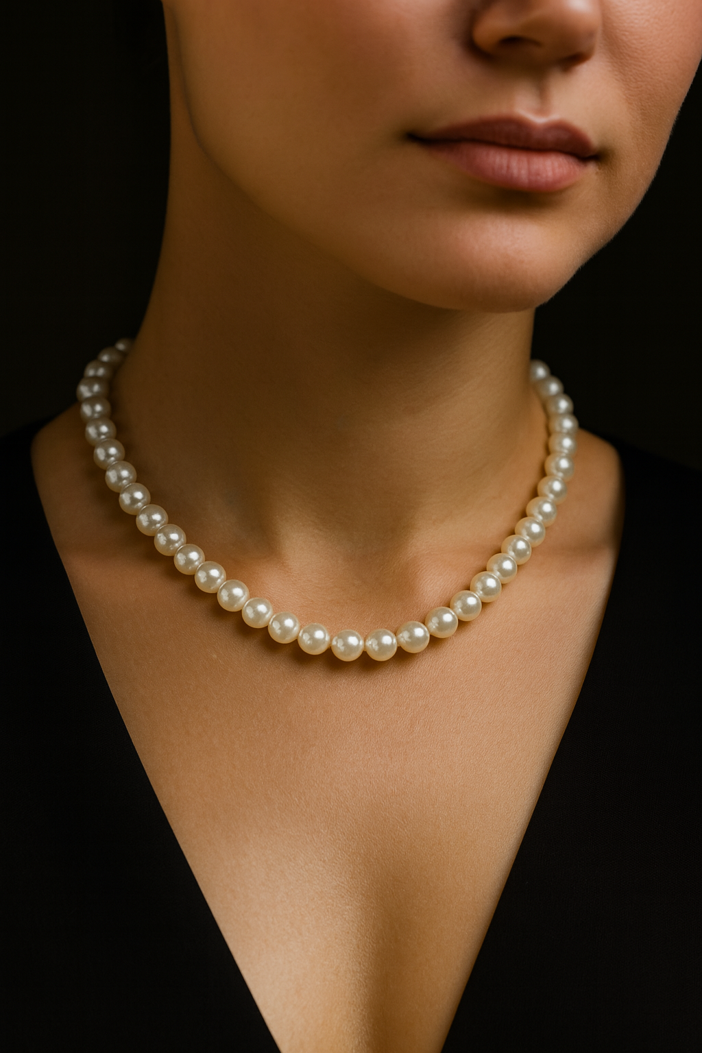 Single Strand Pearl Necklace