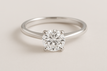 Elegant Dimond Cut Solitaire Ring-Ruvanya