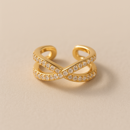 Cross Layered Ear Cuff