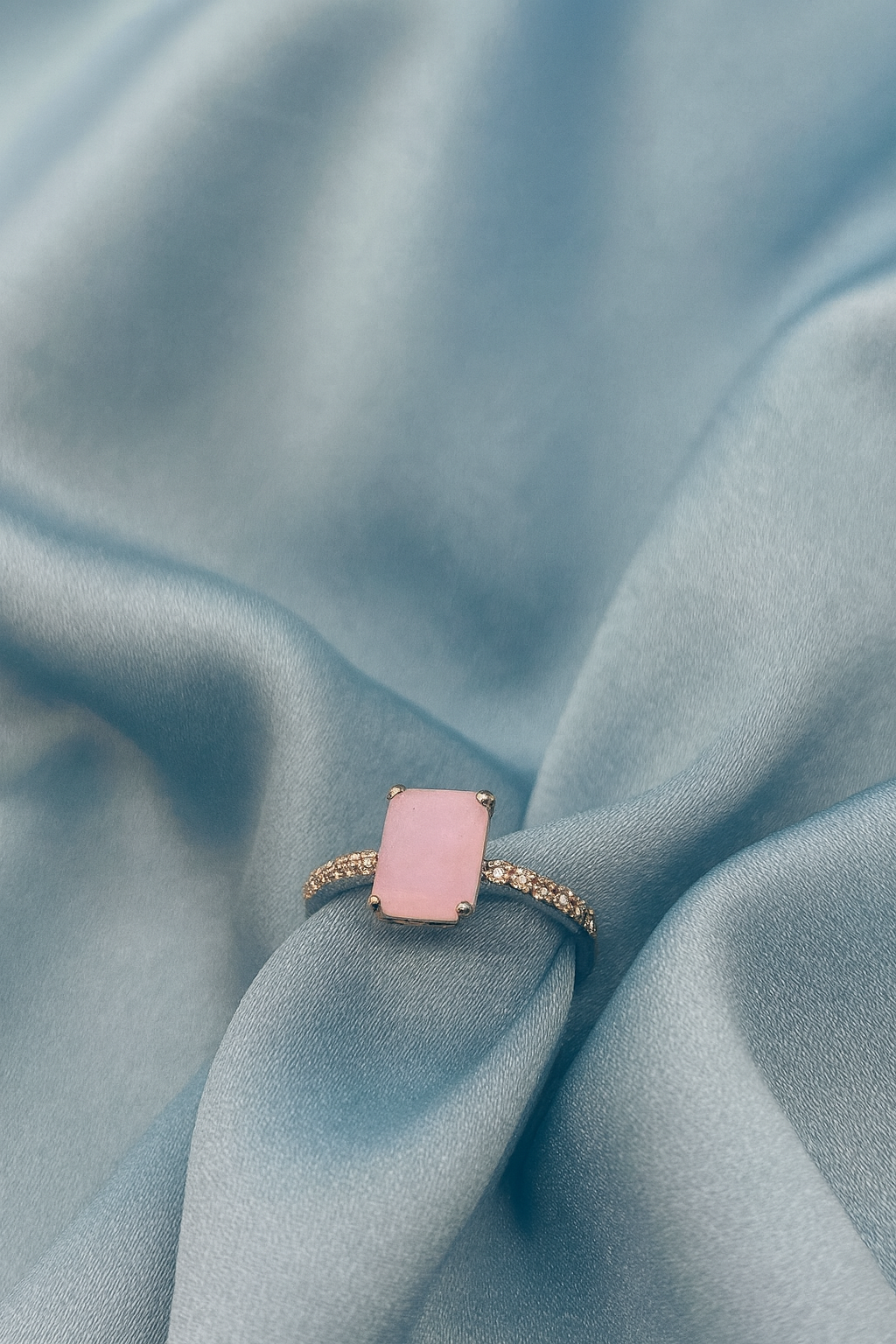 Rose Quartz Style Ring | Elegant Gift Ring for Her