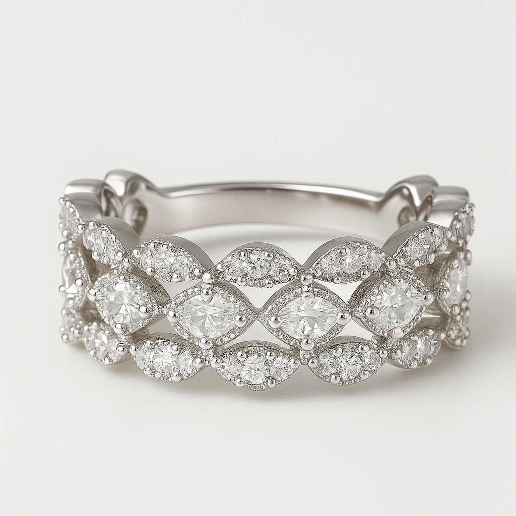 Luxury Emerald Green Zircon Ring-Ruvanya